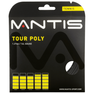 MANTIS Tour Polyester String 16L - Set (12m) - Coach - Independent tennis shop All Things Tennis