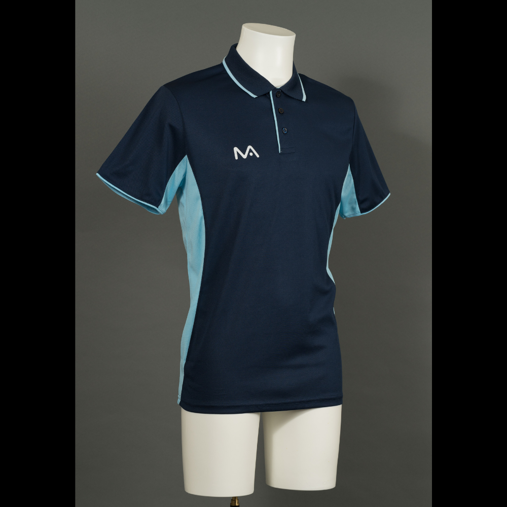 MANTIS Panel Polo Shirt - Blue/Sky Blue