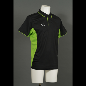 MANTIS Panel Polo Shirt - Black/Green